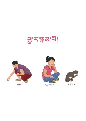 སོན་རྩ་བྱིས་པའི་དེབ་ཕྲེང་། ར